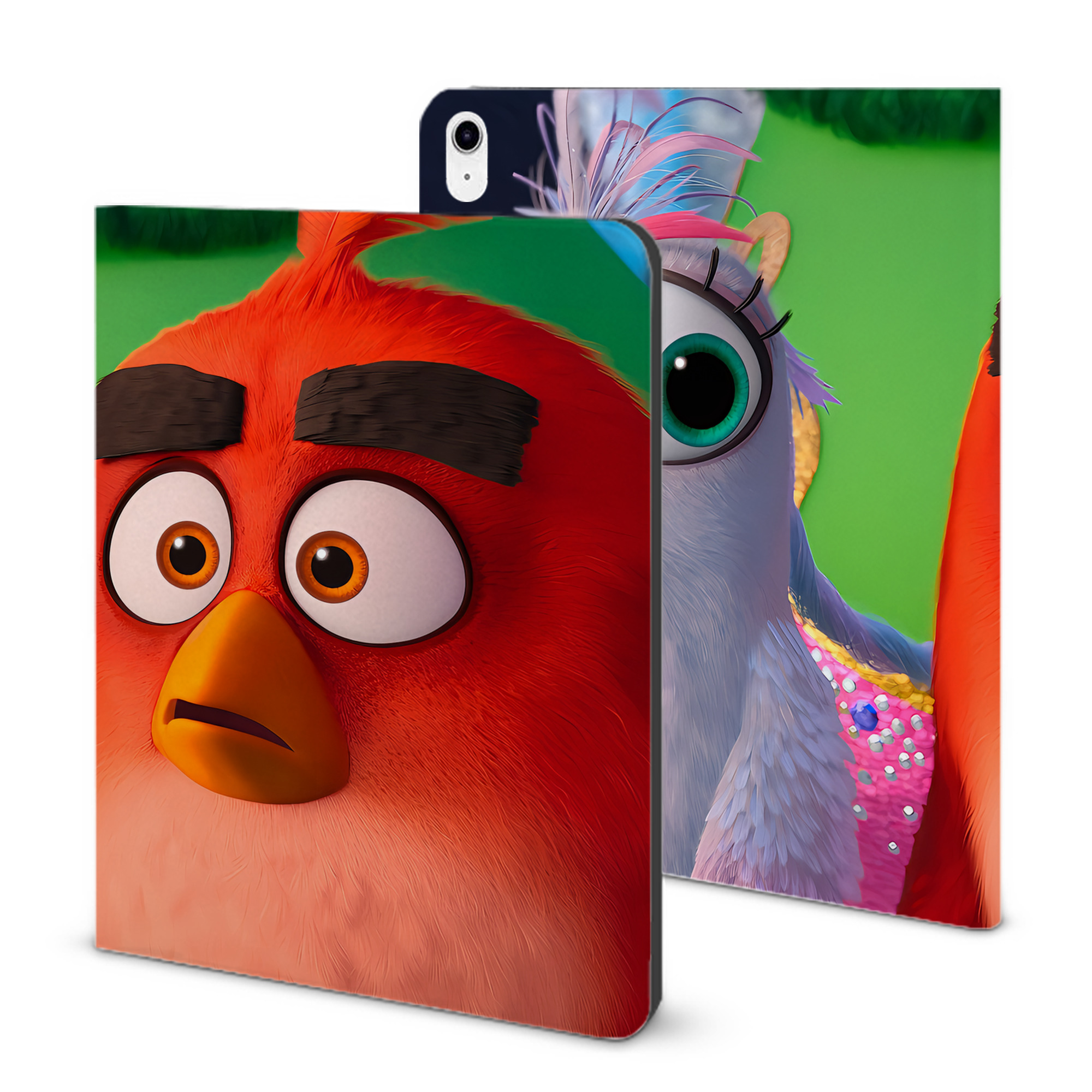（画像用） Angry Birds アングリーバード IPad ケース ブック型 PUレザー TPU 耐衝撃 軽量 薄型 ペン収納なし 全面保護 IPad 各モデル対応